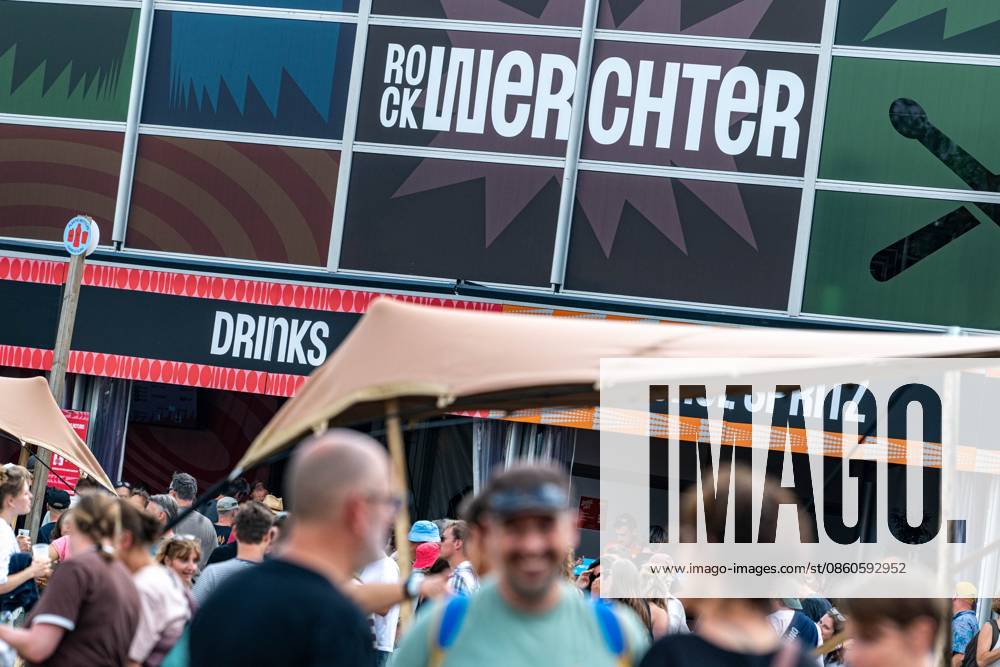 A Rock Werchter logo is seen during the first day of the Rock Werchter music festival in Werchter, Thursday 02 July 2026. The 51th edition of the festival is taking place from July 2 to July 5. JONASxROOSENS 180184671