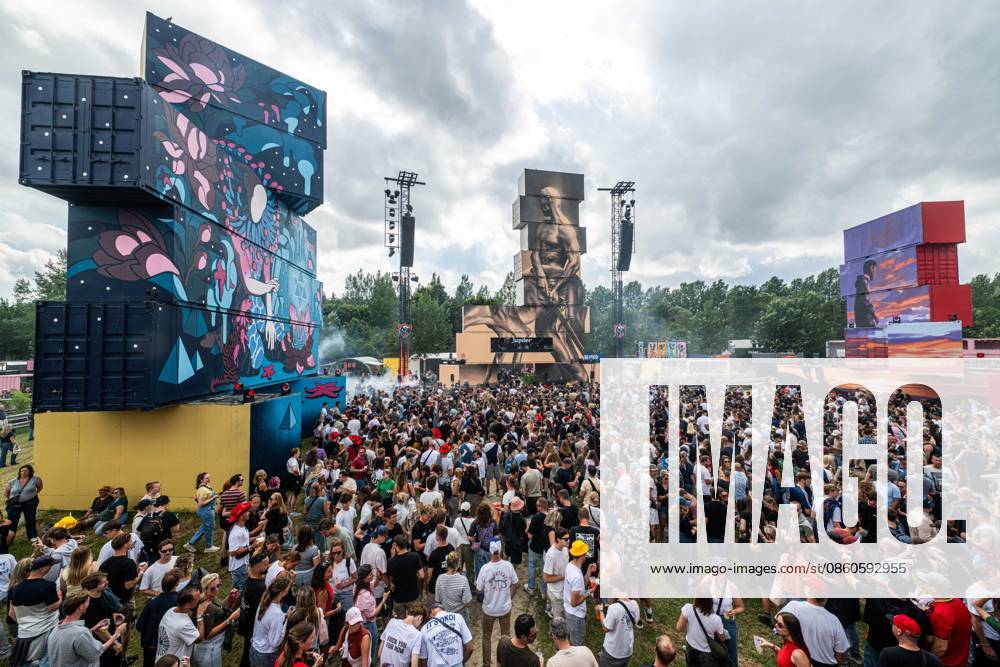 The Towers stage by Jupiler is seen during the first day of the Rock Werchter music festival in Werchter, Thursday 02 July 2026. The 51th edition of the festival is taking place from July 2 to July 5. JONASxROOSENS 180184675