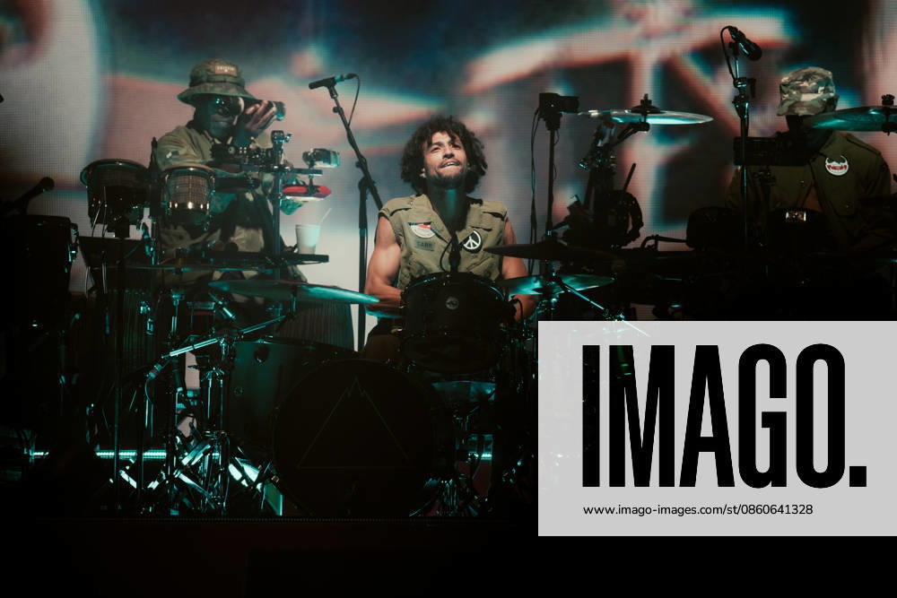 Gorillaz live at Roskilde Festival 2026 Roskilde, Denmark. 02nd, July 2026. The British band Gorillaz performs a live concert during Danish music festival Roskilde Festival 2026 in Roskilde. Here drummer Jaega McKenna-Gordon is seen live on stage. Denmark, Roskilde