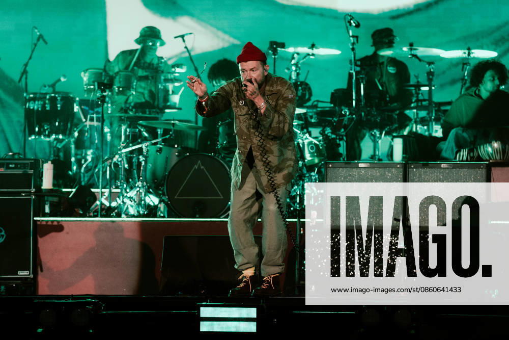Gorillaz live at Roskilde Festival 2026 Roskilde, Denmark. 02nd, July 2026. The British band Gorillaz performs a live concert during Danish music festival Roskilde Festival 2026 in Roskilde. Here singer and musician Damon Albarn is seen live on stage. Denmark, Roskilde
