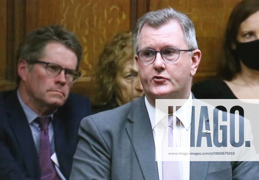 Sir Jeffrey Mark Donaldson is a Unionist politician from Northern Ireland Sir Jeffrey Mark Donaldson (born 7 December 1962) is a Unionist politician from Northern Ireland who has served as leader of the Democratic Unionist Party (DUP) since June 2021. He has been the Member of Parliament (MP) for Lagan Valley since 1997, and leader of the DUP in the UK House of Commons since 2019. He is Northern Ireland s longest-serving current MP , WHA_167_0866.jpg, Sir Jeffrey Mark Donaldson, Unionist politician, Northern Ireland, leader, Democratic Unionist Party, DUP, Member of Parliament, MP, Lagan Valley, UK House of Commons, politics