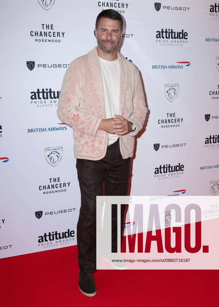 James Greenwood attends the Peugeot Attitude PRIDE Awards Europe 2026, supported by British Airways, at The Chancery Rosewood in London, England. UK. Friday 3rd July 2026.