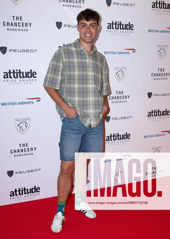Bradley Riches attends the Peugeot Attitude PRIDE Awards Europe 2026, supported by British Airways, at The Chancery Rosewood in London, England. UK. Friday 3rd July 2026.