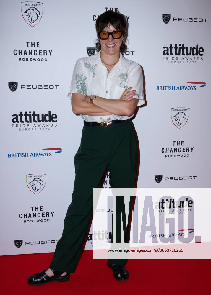 Suzi Ruffell attends the Peugeot Attitude PRIDE Awards Europe 2026, supported by British Airways, at The Chancery Rosewood in London, England. UK. Friday 3rd July 2026.