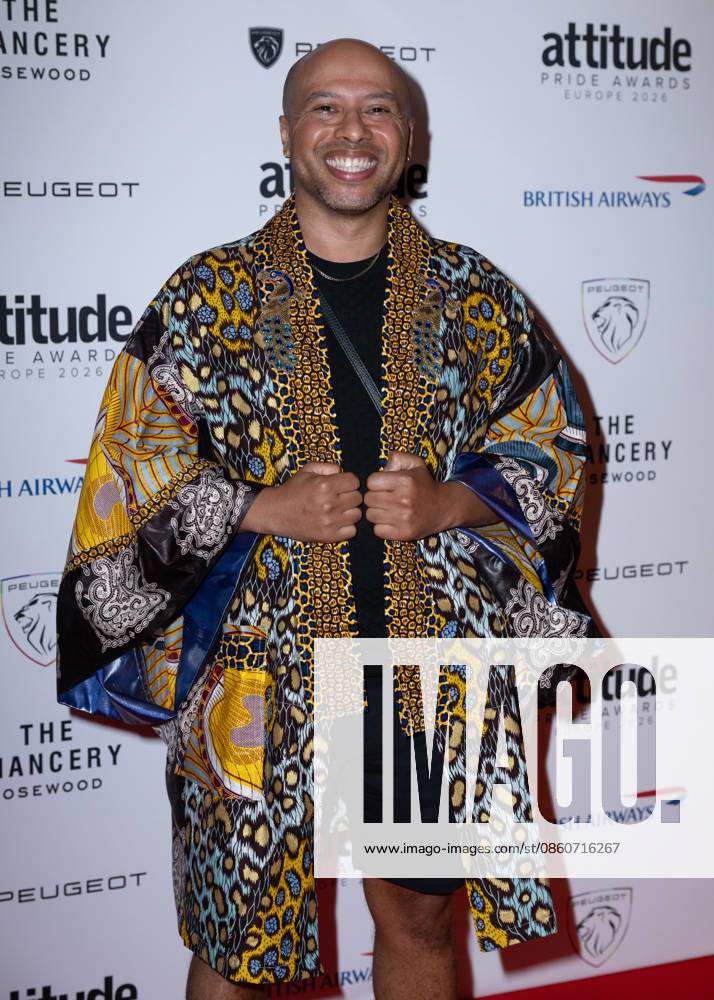 Dean Atta attends the Peugeot Attitude PRIDE Awards Europe 2026, supported by British Airways, at The Chancery Rosewood in London, England. UK. Friday 3rd July 2026.