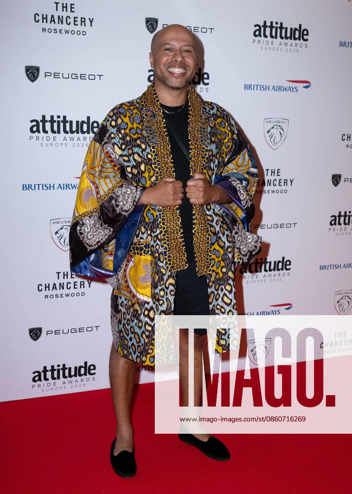 Dean Atta attends the Peugeot Attitude PRIDE Awards Europe 2026, supported by British Airways, at The Chancery Rosewood in London, England. UK. Friday 3rd July 2026.
