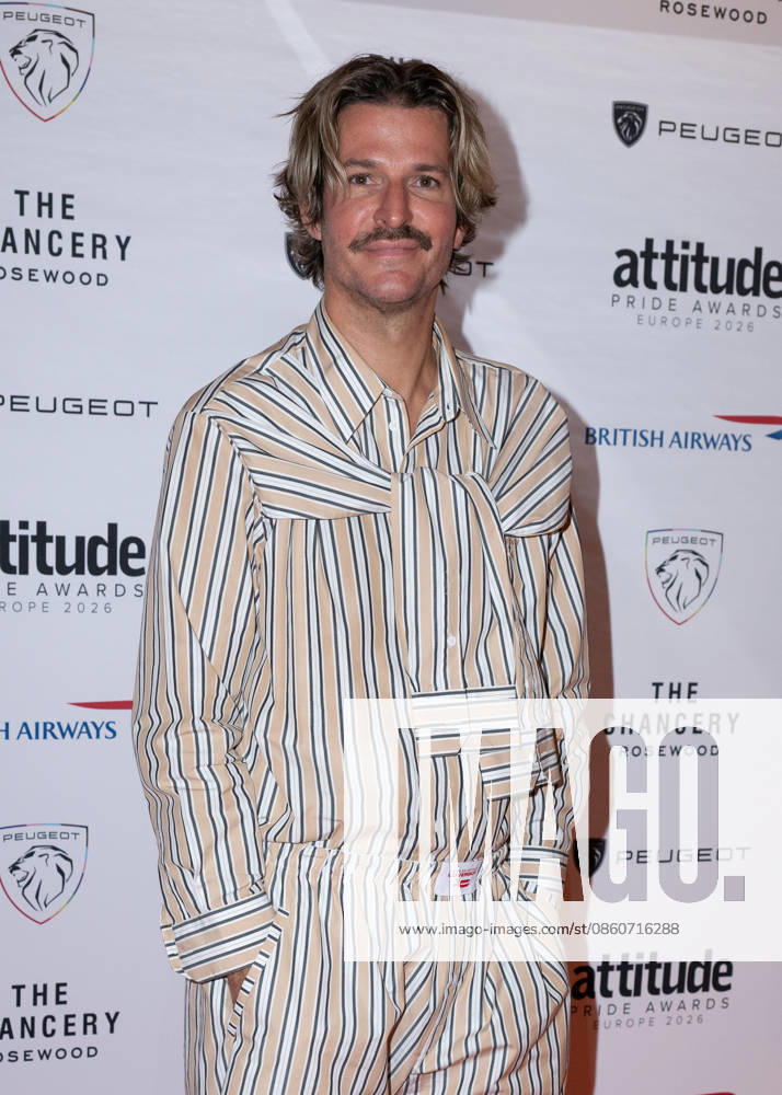 Glyn Fussell attends the Peugeot Attitude PRIDE Awards Europe 2026, supported by British Airways, at The Chancery Rosewood in London, England. UK. Friday 3rd July 2026.