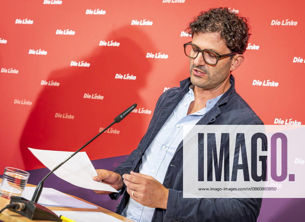Luigi Pantisano EUR, Germany, Berlin, July 6, 2026 Press conference by Luigi Pantisano, Chair of the Die Linke party, at the Karl Liebknecht House on current issues