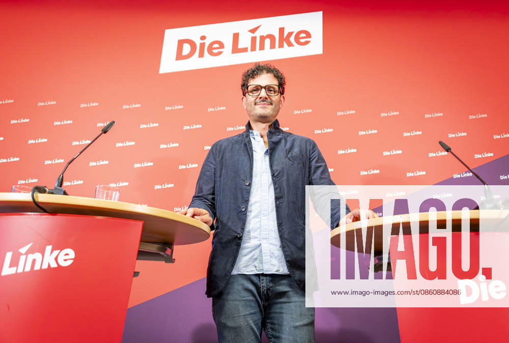 Luigi Pantisano EUR, Germany, Berlin, July 6, 2026 Press conference by Luigi Pantisano, Chair of the Die Linke party, at the Karl Liebknecht House on current issues