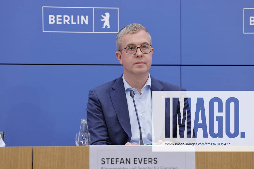 Stefan Evers, Mayor of Berlin, Germany; Berlin; Senate press conference together with the Mayor and Senator for Economic Affairs, Energy, and Public Enterprises, Franziska Giffey, as well as the Mayor and Senator for Finance, Culture, and Social Cohesion, Stefan Evers