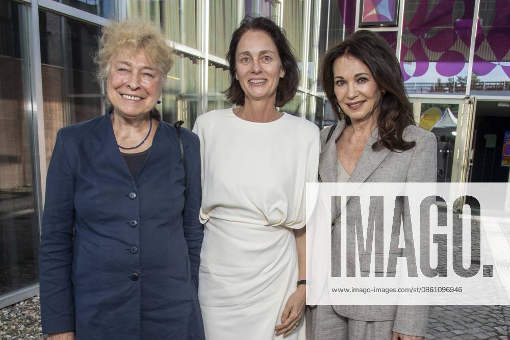 ABB BERBEN: Gesine Schwan, Katarina Barley, and Iris Berben attended the presentation of the Annemarie Renger Prize to Iris Berben at the Weltwirtschaft restaurant in the Haus der Kulturen der Welt in Berlin on July 8, 2026, Berlin, Germany