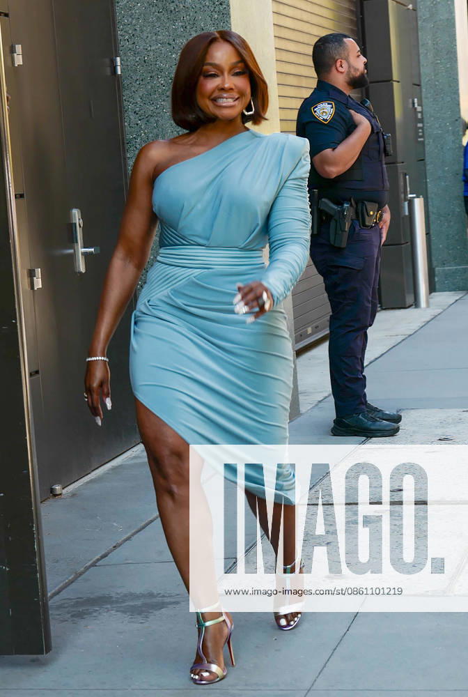 New York, NY- July 8: Phaedra Parks American Attorney and Real Housewife arrives for Good Morning America (GMA) in New York City. Credit: Camara AdMedia USA - ZUMAa123 20260708_zaa_a123_046
