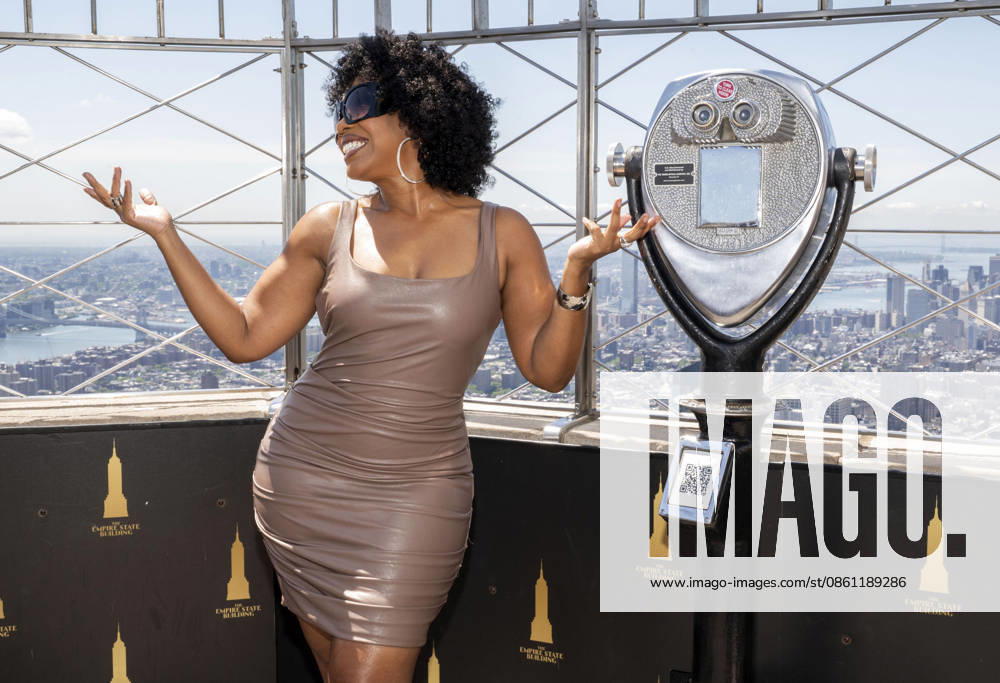 Jessica Frances Dukes visits Empire State Building ahead of the Series Premiere of MGM+â€⠢s The Westies . Held at Empire State Building in New York. Zuma Press July 8, 2026. New York United States - ZUMAp281 20260708_zea_p281_073