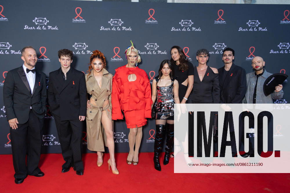 Sidaction Diner De La Mode NB Bach Buquen, Vespi, Ambre, Julie Cherrier Wattel, Raphael Say, Lyas Medini and guests attends the Sidaction Diner de la Mode as part of Paris Fashion Week at Lycee Carnot on July 09, 2026 in Paris, France. Photo by Nasser Berzane ABACAPRESS.COM Paris France