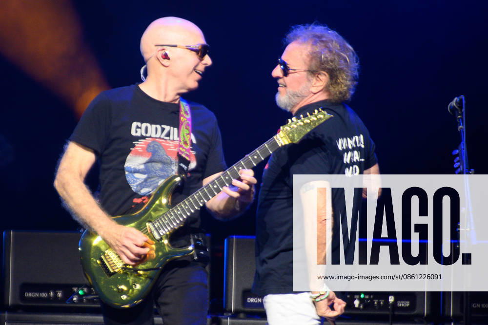Sammy Hagar Performs at British Airways ARC, London, UK - 09 July 2026 Guitarist Joe Satriani and Sammy Hagar performs on the first of three nights at British Airways ARC, London, England, UK on Thursday 09 July 2026 as part of his The Best of All Worlds Tour., Credit:Justin Ng Avalon UK, England, London, British Airways ARC