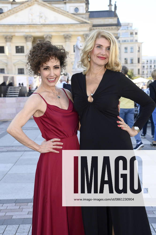 Anastasia Zampounidis, with a special guest, at the opening of the Classic Open Air 2026 with the Konzerthaus Orchestra, conducted by Joana Mallwitz, and featuring star pianist Hayato Sumino at the Gendarmenmarkt in Berlin, July 9, 2026 Foto:xN.xKubelkax xFuturexImagex classic_6711