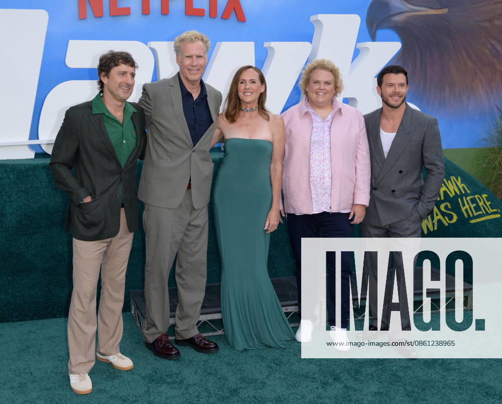 The Hawk Premiere - Los Angeles, USA LOS ANGELES, USA. July 09, 2026: Luke Wilson, Will Ferrell, Molly Shannon, Fortune Feimster & Jimmy Tatro at the premiere for The Hawk at the Directors Village in Westwood. Los Angeles CA USA