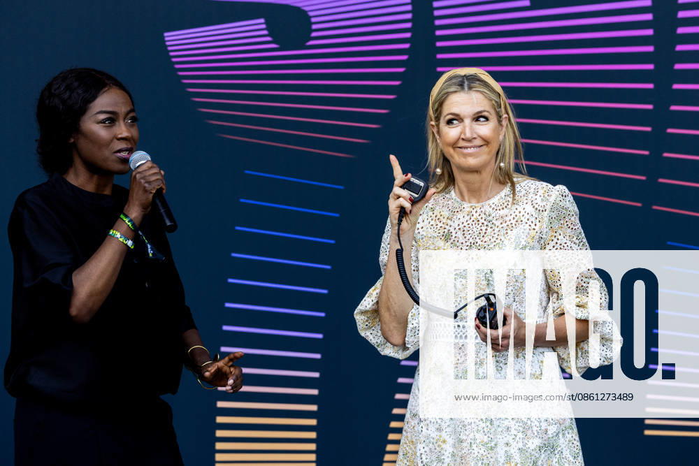 Rotterdam Queen Maxima with Giovanca Ostania attended the opening of the NN North Sea Jazz Festival at Rotterdam Ahoy. Â