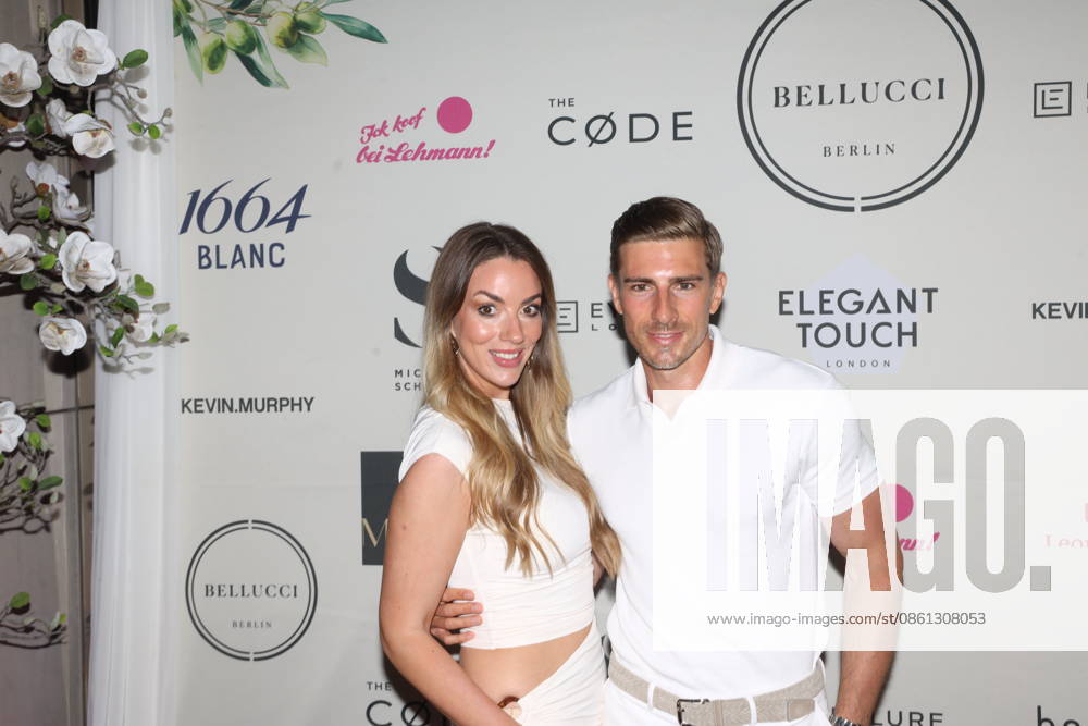 Maya Neuwirth and Dennis Ivanovic at the La Grande Bellezza summer party at Casa Bellucci restaurant in Berlin