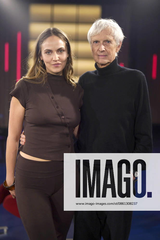 Elena Carriere with her father, Matthieu Carriere, during the taping of the WDR talk show Kölner Treff at WDR Studio BS 3 in Cologne, July 10, 2026 Foto:xC.xAdolph xFuturexImagex koelner_treff1007_6760