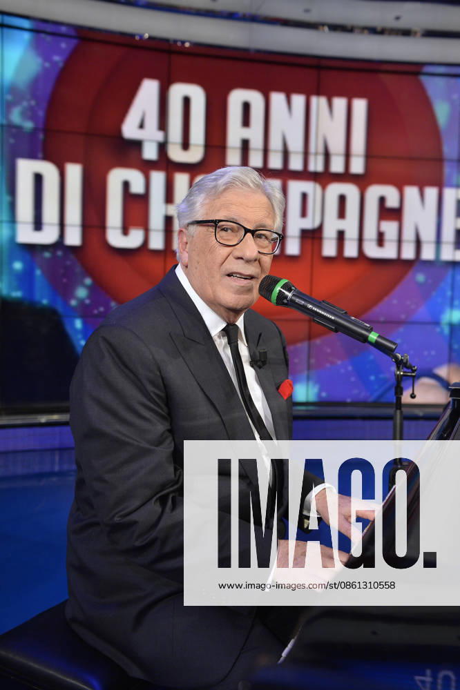 March 10, 2014, Rome. Rai. TV show Porta a Porta. Pictured: Peppino di Capri Rome Italy - ZUMAa289 20140310_zia_a289_002