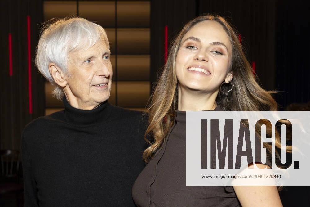 Actor Matthieu CARRIERE (left) with his daughter, model, actress, TV host, and influencer Elena CARRIERE (right), friendly, smiling, laughter, portrait, Portrait, guests on the TV show Kölner Treff on WDR television, recorded on July 10, 2026, aired on August 7, 2026