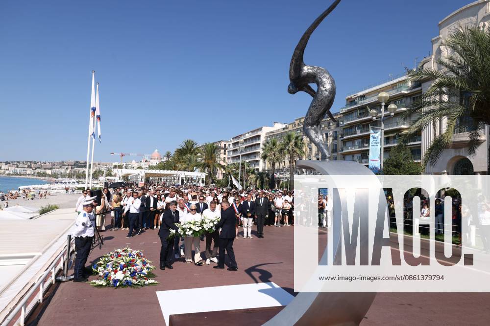SILENT MARCH JULY 14, NICE PHOTOPQR NICE MATIN Sébastien Botella Nice July 12, 2026 Silent march for the victims of the July 14 attacks on the Promenade des Anglais in Nice, July 12, 2026 Nice, France, July 12, 2026—10 years after the Nice attack. A silent march for the victims—86 dead, hundreds injured—of the July 14 attacks on the Promenade des Anglais in Nice, July 12, 2026, Nice, France