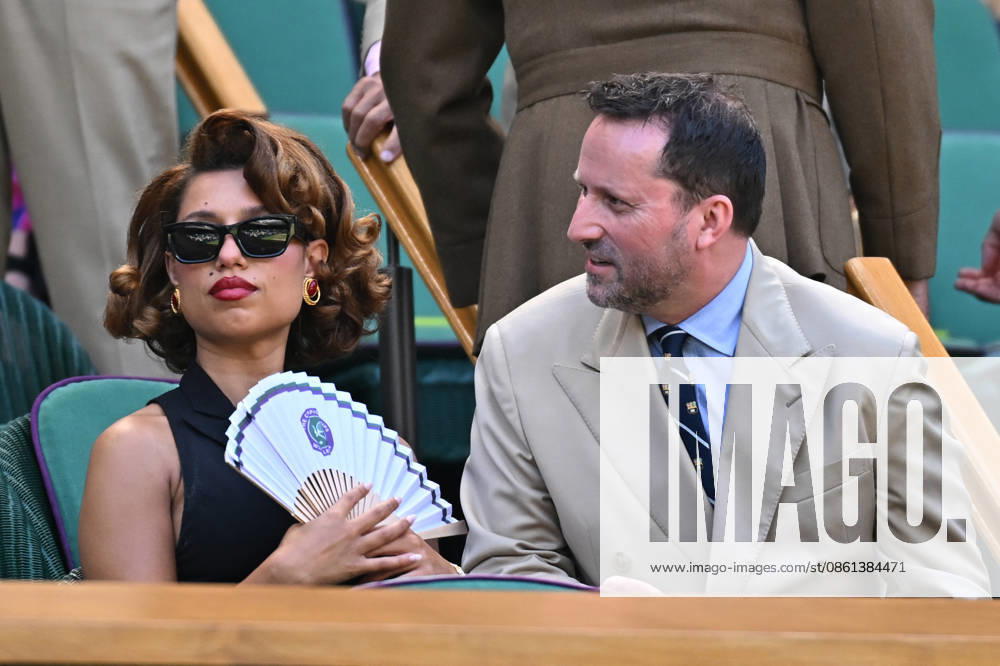 Wimbledon 2026 - Celebrities in The Stands Raye at the 2026 Wimbledon Championships at the AELTC in London, GREAT BRITAIN, on July 12, 2026. Photo by Corinne Dubreuil ABACAPRESS.COM London United Kingdom