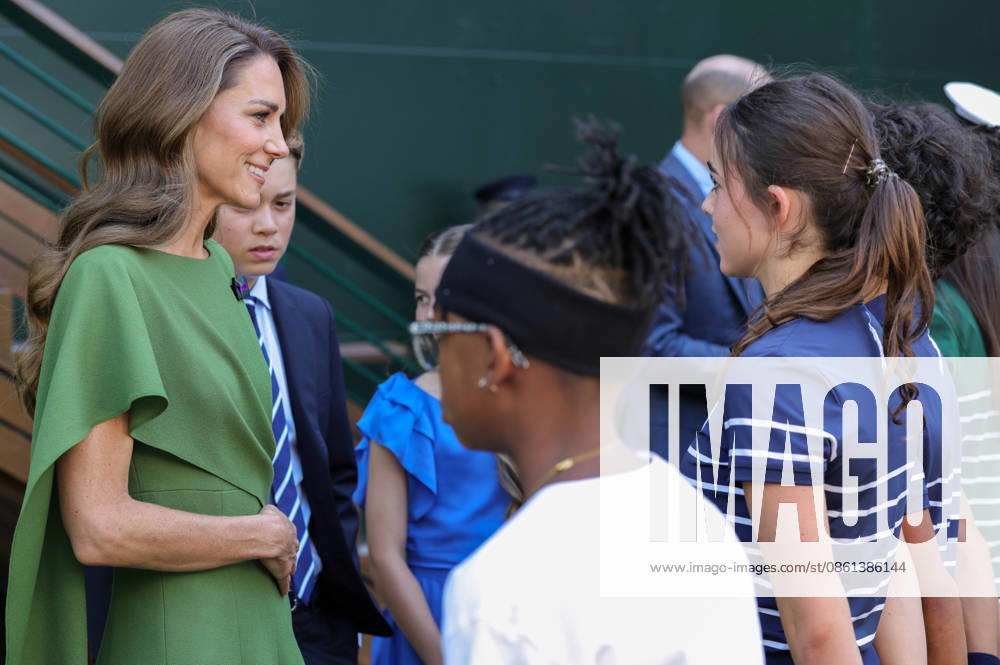 The Prince and Princess of Wales Attend the Gentlemans Singles Final 12 07 2026. Wimbledon, UK. The Princess of Wales, Patron of the All England Lawn Tennis and Croquet Club, during the Gentlemen s Singles Final of The Championships, Wimbledon., Credit:Andrew Parsons Kensington Palace B66 Avalon United Kingdom, England, Wimbledon