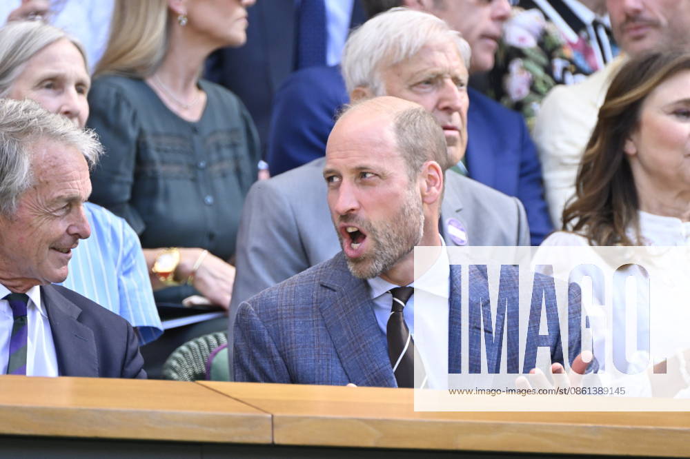 Tennis - Wimbledon 2026 - ITF - The Championships - 12 07 2026 - Tennis - Wimbledon 2026 - ITF - The Championships - 12 07 2026 - Royal box . arrivee de la famille royale - Kate, George, Charlotte, William d Ángleterre London