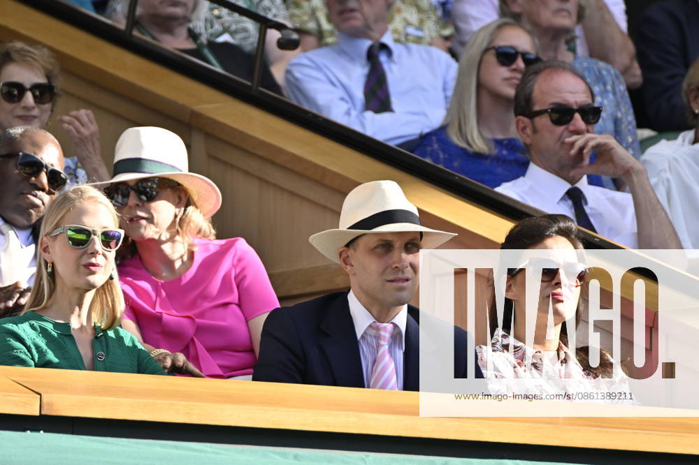 Tennis - Wimbledon 2026 - ITF - The Championships - 12 07 2026 - Tennis - Wimbledon 2026 - ITF - The Championships - 12 07 2026 - Royal box - Le cousien du Prince William London