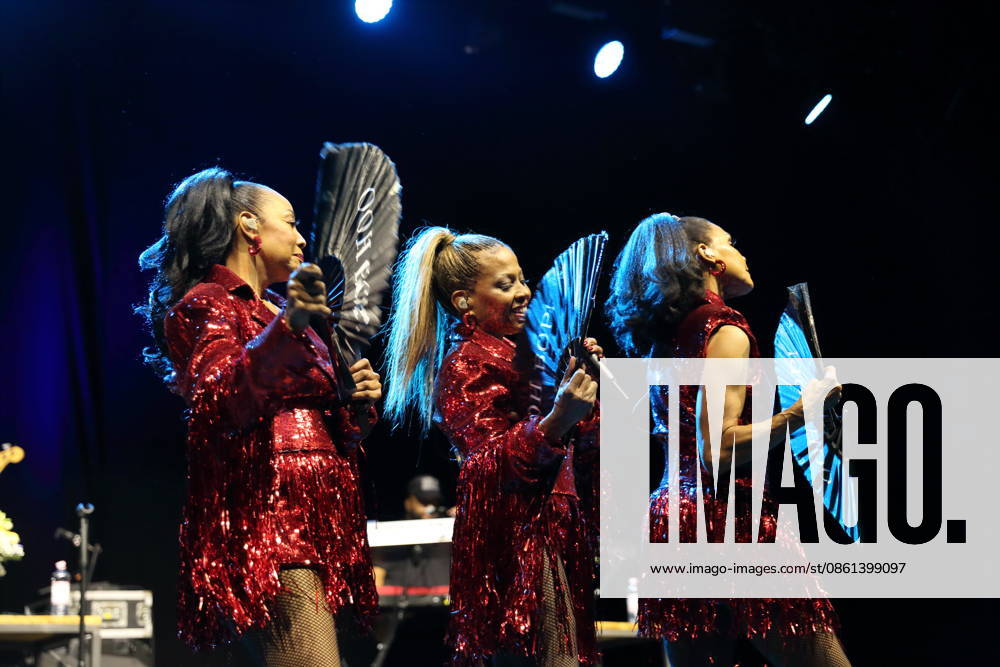 Terry Ellis, Maxine Jones, and Cindy Herron (from left) of the band En Vogue at a concert at the Uber Eats Music Hall in Berlin, July 12, 2026 En Vogue Concert Berlin