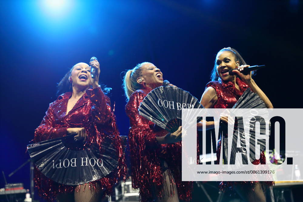 Terry Ellis, Maxine Jones, and Cindy Herron (from left) of the band En Vogue at a concert at the Uber Eats Music Hall in Berlin, July 12, 2026 En Vogue Concert Berlin