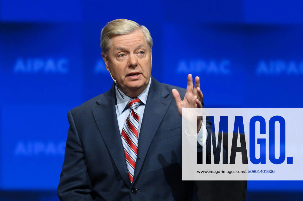 Sen. LINDSEY GRAHAM (R-SC), who was elected to the Senate in 2002 and was a close political ally of President Trump, has died, his office confirmed early Sunday. He was 71. FILE PHOTO SHOT ON: March 25, 2019, Washington, District of Columbia, USA: U.S. Senator LINDSEY GRAHAM (R-SC) at the American Israel Public Affairs Committee (AIPAC) Policy Conference. Washington U.S. - ZUMAb161 20190325_zap_b161_086