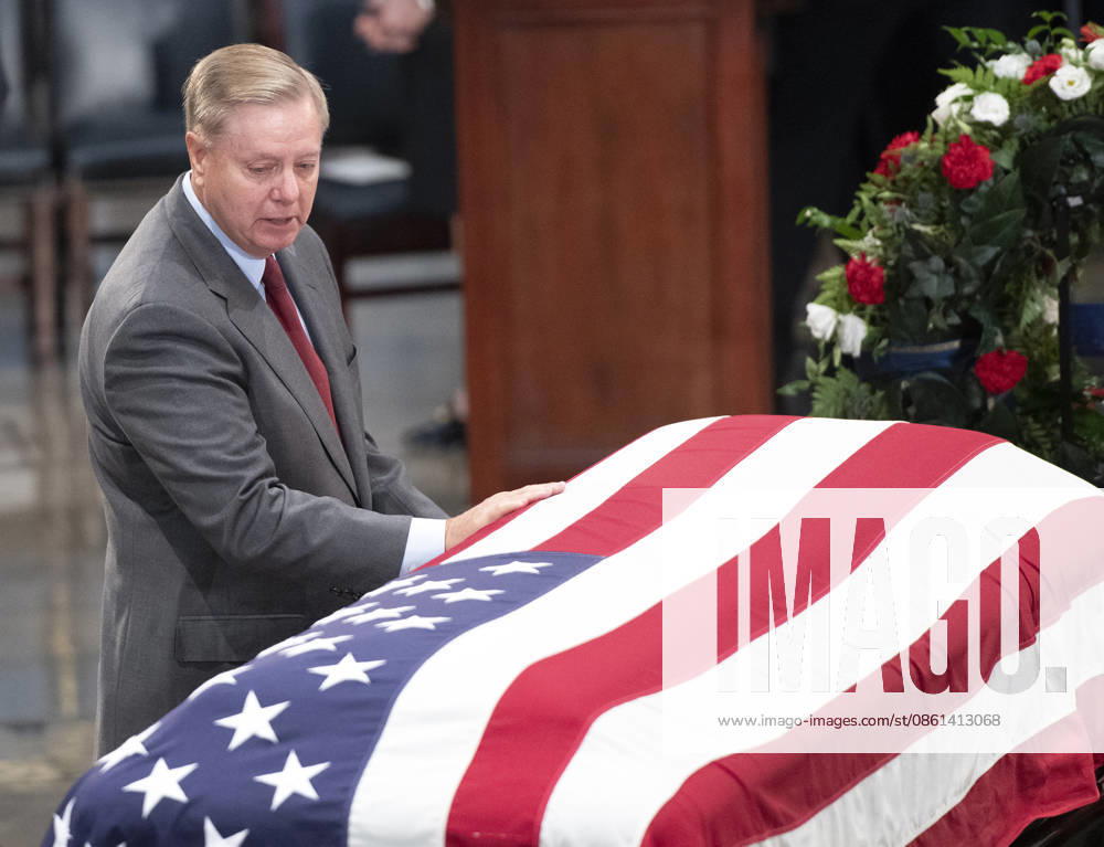Sen. LINDSEY GRAHAM , R-S.C., who was elected to the Senate in 2002 and was a close political ally of President Donald Trump s, has died, his office confirmed early Sunday. He was 71. FILE PHOTO SHOT ON: August 31, 2018, Washington, District Of Columbia, USA: United States Senator Lindsey Graham (Republican of South Carolina) pays respects to the late US Senator John McCain (Republican of Arizona) during the Lying in State ceremony honoring in the US Capitol Rotunda in Washington, DC. Washington USA - ZUMAs152 20180831_rpl_s152_001