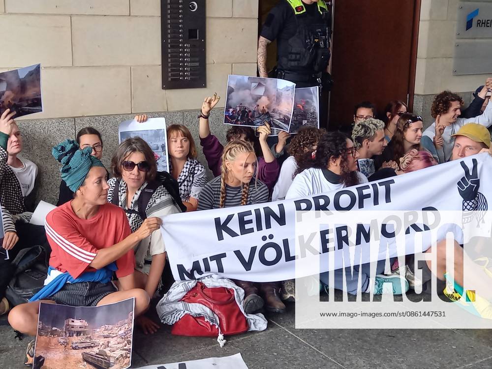 Greta Thunberg detained during Peacefully Against Genocide protest in Berlin BERLIN, GERMANY - JULY 13: (---- - MANDATORY CREDIT - PEACEFULLY AGAINST GENOCIDE HANDOUT - NO MARKETING NO ADVERTISING CAMPAIGNS - DISTRIBUTED AS A SERVICE TO CLIENTS----) Activists demand to stop the production of weapons destined for Palestine and Lebanon during Peacefully Against Genocide protest as they gather in front of the offices of the arms manufacturer Rheinmetall near the Brandenburg Gate in Berlin, Germany on July 13, 2026. Peacefully Against Genocide Anadolu Berlin Germany. Editorial use only. Please get in touch for any other usage.
