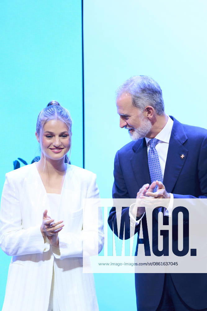 King Felipe VI of Spain, Crown Princess Leonor attends Princess of Girona awards ceremony at Gran Teatre del Liceu on July 14, 2026 in Barcelona, Spain Barcelona Spain - ZUMAg15_ 20260714_zaf_g15_043