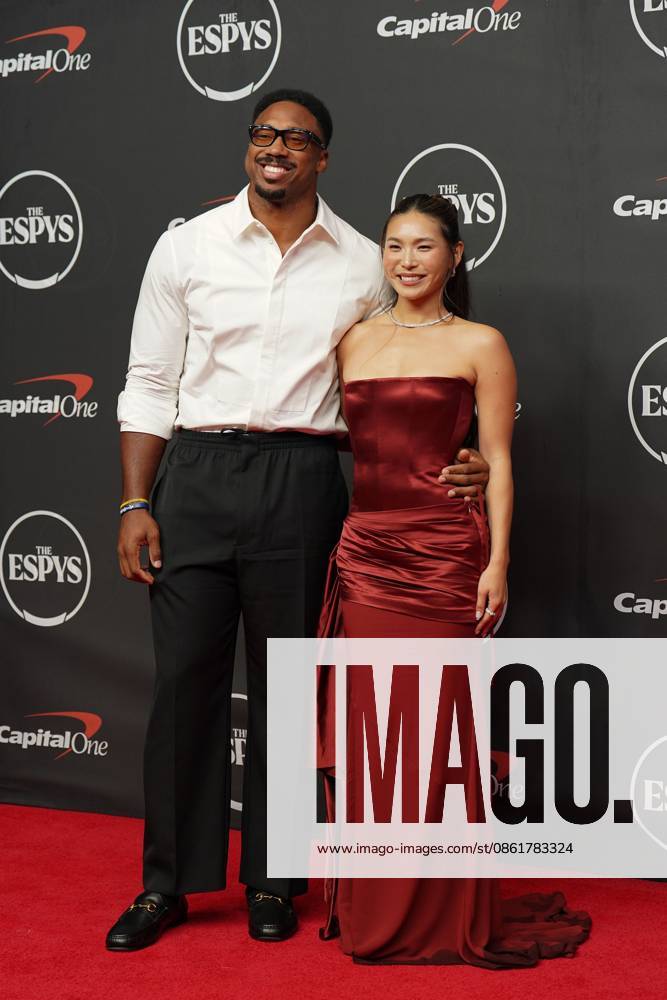 Myles Garrett, Chloe Kim at arrivals for The 2026 ESPYS Presented by Capital One, David H. Koch Theater at Lincoln Center, New York, NY, July 15, 2026. Photo By: Kristin Callahan Everett Collection The 2026 ESPYS Presented by Capital One PUBLICATIONXNOTxINxCANxCHNxFRAxITAxJPNxNORxPOLxRUSxESPxUKxUSA
