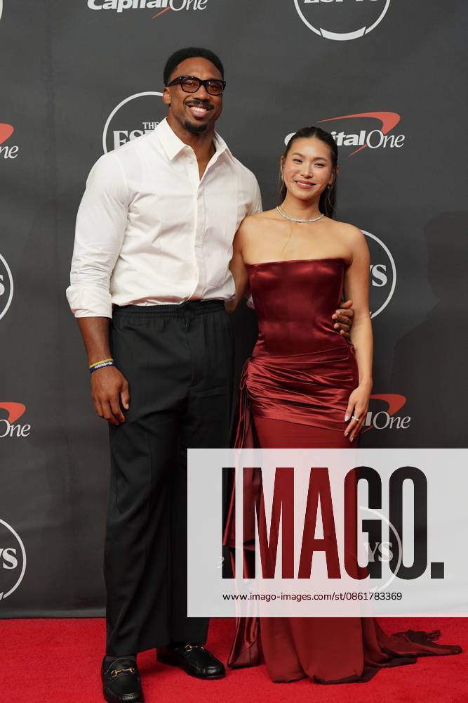 Myles Garrett, Chloe Kim at arrivals for The 2026 ESPYS Presented by Capital One, David H. Koch Theater at Lincoln Center, New York, NY, July 15, 2026. Photo By: Kristin Callahan Everett Collection The 2026 ESPYS Presented by Capital One PUBLICATIONXNOTxINxCANxCHNxFRAxITAxJPNxNORxPOLxRUSxESPxUKxUSA