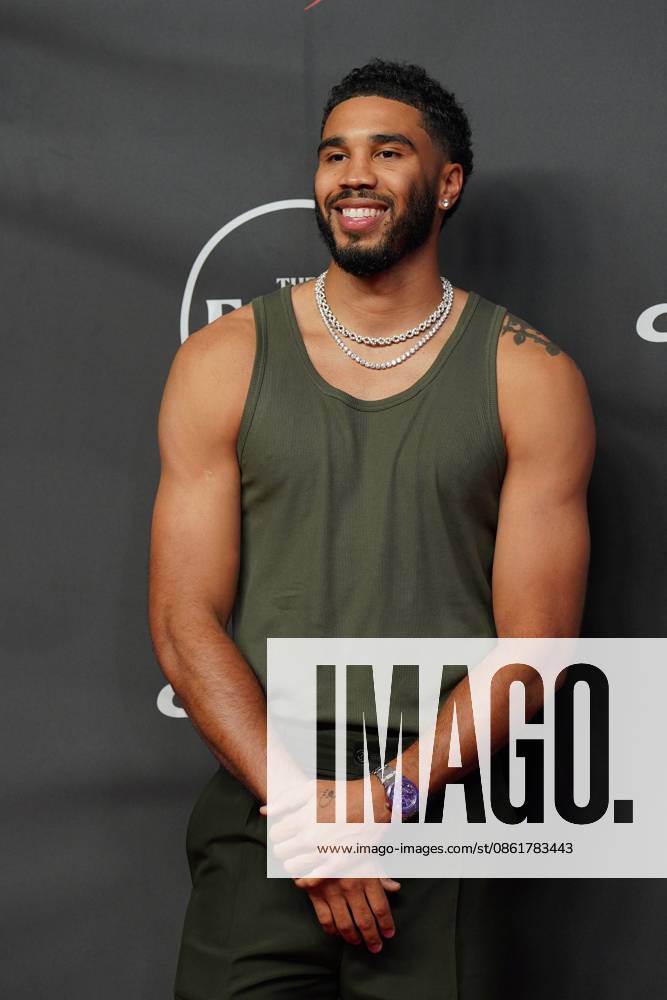 Jayson Tatum at arrivals for The 2026 ESPYS Presented by Capital One, David H. Koch Theater at Lincoln Center, New York, NY, July 15, 2026. Photo By: Kristin Callahan Everett Collection The 2026 ESPYS Presented by Capital One PUBLICATIONXNOTxINxCANxCHNxFRAxITAxJPNxNORxPOLxRUSxESPxUKxUSA