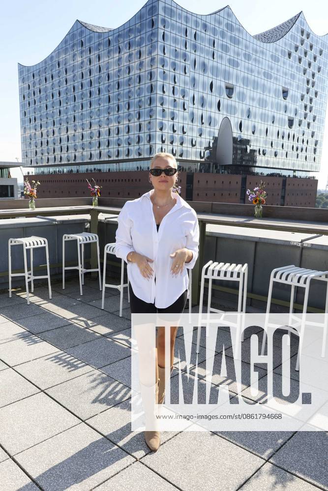 ABB DARNELL Jo Wuensche, a fitness influencer from Hamburg, was a guest at the QVC x Bruce Darnell collection fashion presentation at Sturmfreie Bude Elphiblickin in Hamburg on July 15, 2026, in Hamburg, Germany