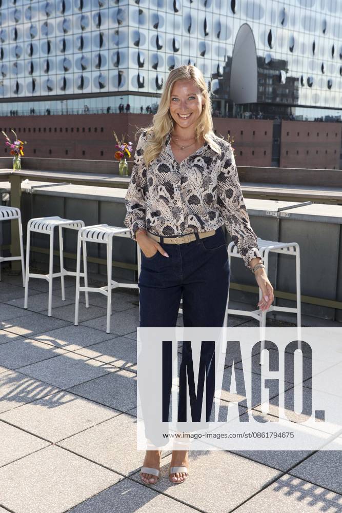 ABB DARNELL Leonie Salewski as a guest at the QVC x Bruce Darnell Collection fashion presentation at the Sturmfreie Bude Elphiblickin in Hamburg on July 15, 2026, Hamburg, Germany