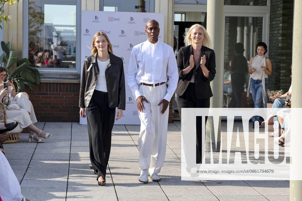 ABB DARNELL Sienna Liebelt, Bruce Darnell, and Franziska Knuppe attended the QVC x Bruce Darnell fashion collection presentation at the Sturmfreie Bude Elphiblickin in Hamburg on July 15, 2026, in Hamburg, Germany