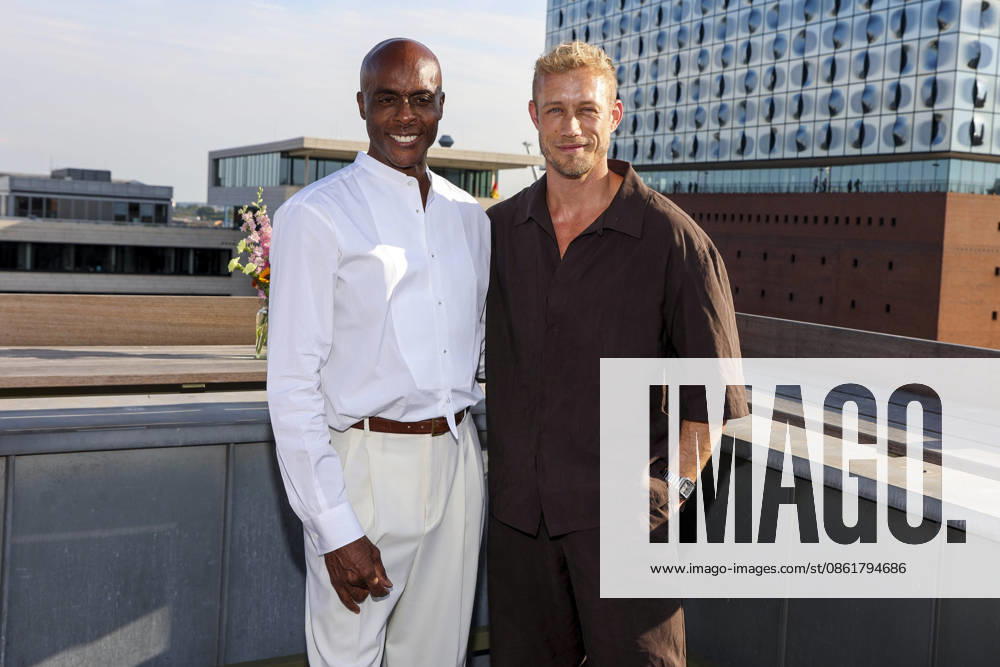 ABB DARNELL Bruce Darnell and Kevin Pabel attended the QVC x Bruce Darnell fashion collection presentation at the Sturmfreie Bude Elphiblickin in Hamburg on July 15, 2026, in Hamburg, Germany