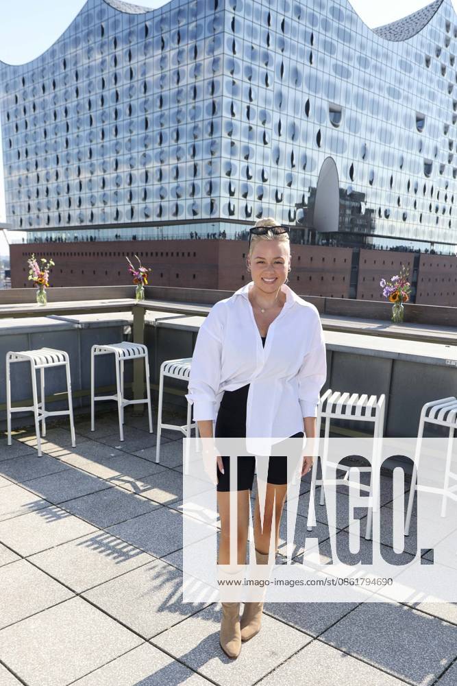 ABB DARNELL Jo Wuensche, a fitness influencer from Hamburg, was a guest at the QVC x Bruce Darnell collection fashion presentation at Sturmfreie Bude Elphiblickin in Hamburg on July 15, 2026, in Hamburg, Germany