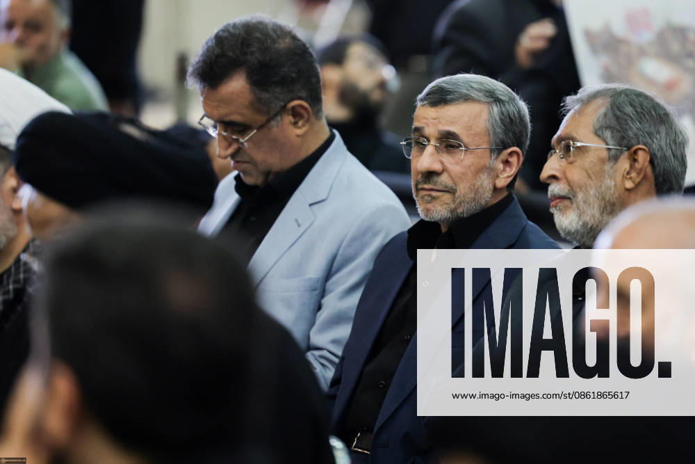 MAHMOUD AHMADINEJAD, Former Iranian President, attends a commemoration of the late Supreme Leader Ali Khamenei at the Imam Khomeini Mosalla Grand Mosque in Tehran, Iran, Tuesday, July 14, 2026. Iran. Khamenei was buried in his hometown of Mashhad earlier this week after days of funeral ceremonies in Iran and Iraq. Tehran Iran - ZUMAi98_ 20260714_zih_i98_153
