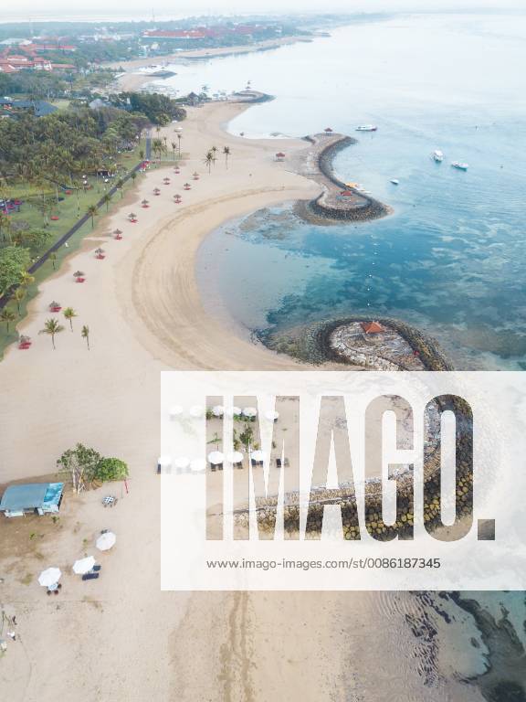 Indonesia, Bali, Aerial view of Nusa Dua beach KNTF01299