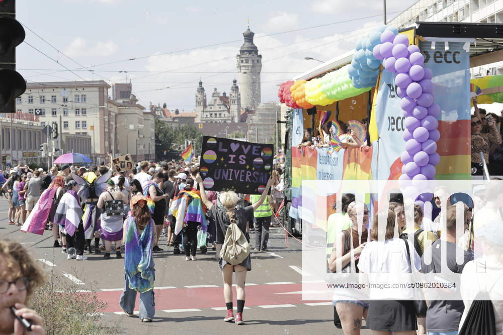 CSD Leipzig 2026 Leipzig, Germany July 18, 2026 Participants in the Christopher Street Day (CSD) parade in Leipzig. CSD commemorates the Stonewall Riots of 1969 and advocates for the rights of LGBTQ people.