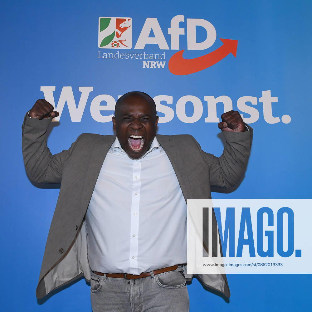 AfD NRW Candidate List Announcement on July 18, 2026, at the Eventzentrum NRW in Marl; Serge Menga Nsibu, Political Activist xRx