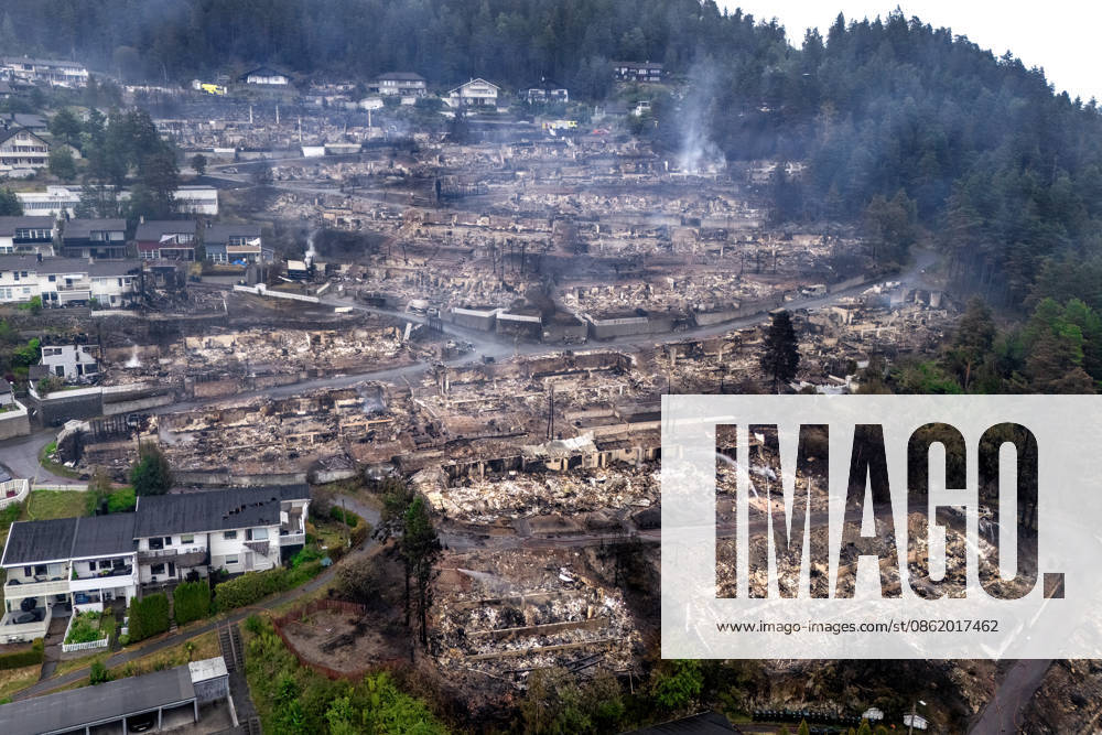 Fire in Drammen, Norway Drammen 20260718 The fire seen from the air by a drone in Drammen on Saturday. The fire started on Friday afternoon in a row house by the Krokstadelva in Drammen. Photo by Hans O. Torgersen, NTB, Drammen, Norway. A0WI QxKaDg. . Ref. BNCA0WI QxKaDg jpg